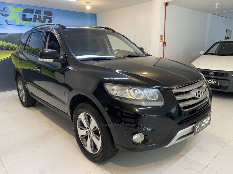 HYUNDAI - SANTA FÉ 2.4 MPI 2WD 16V GASOLINA 4P AUTOMÁTICO - 2011/2012 - Preta - R$ 55.900,00